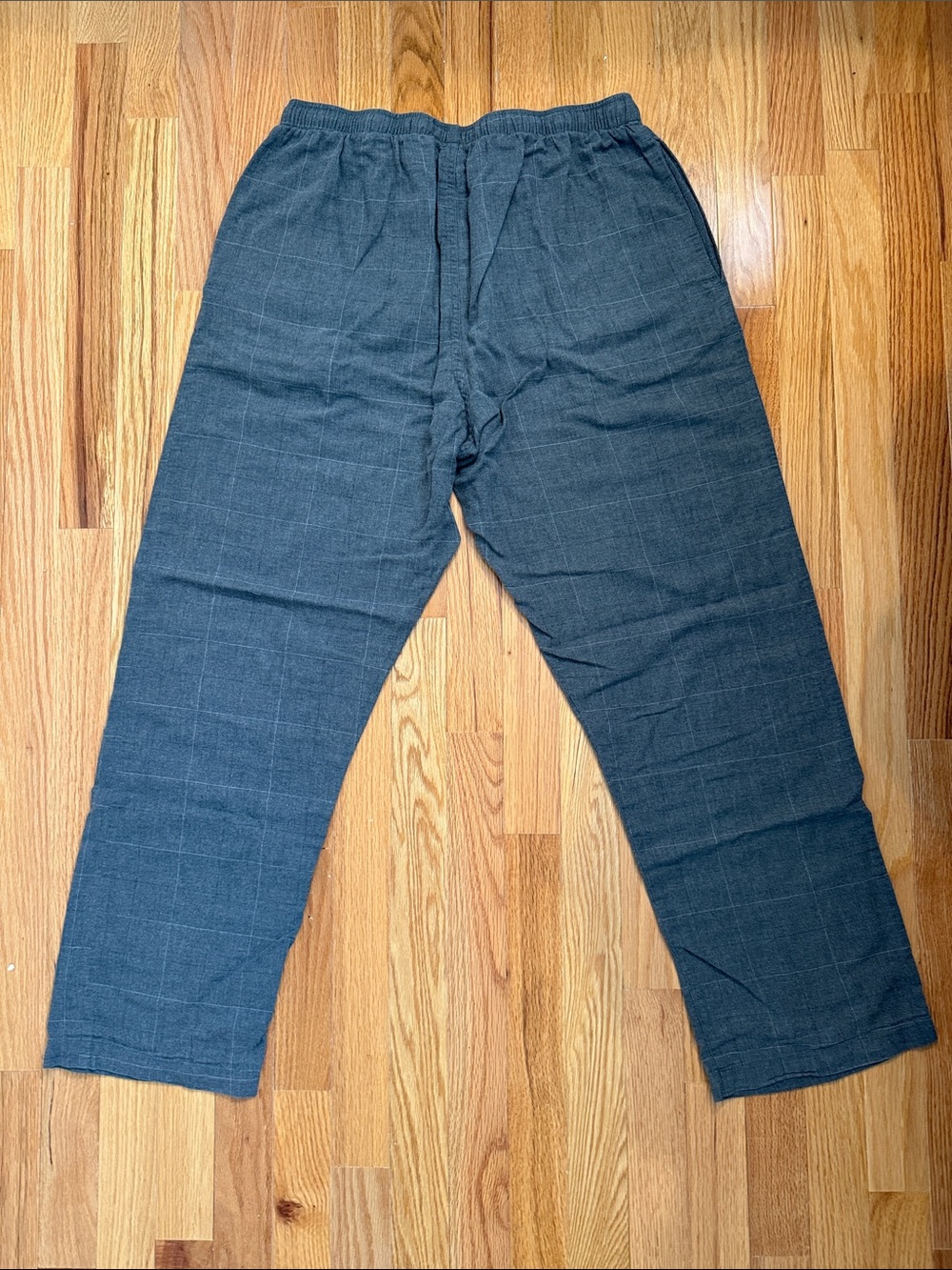 Polo by Ralph Lauren Men's Dark Gray Plaid Elastic-Waist Pajama Pants - Picture 3 of 3